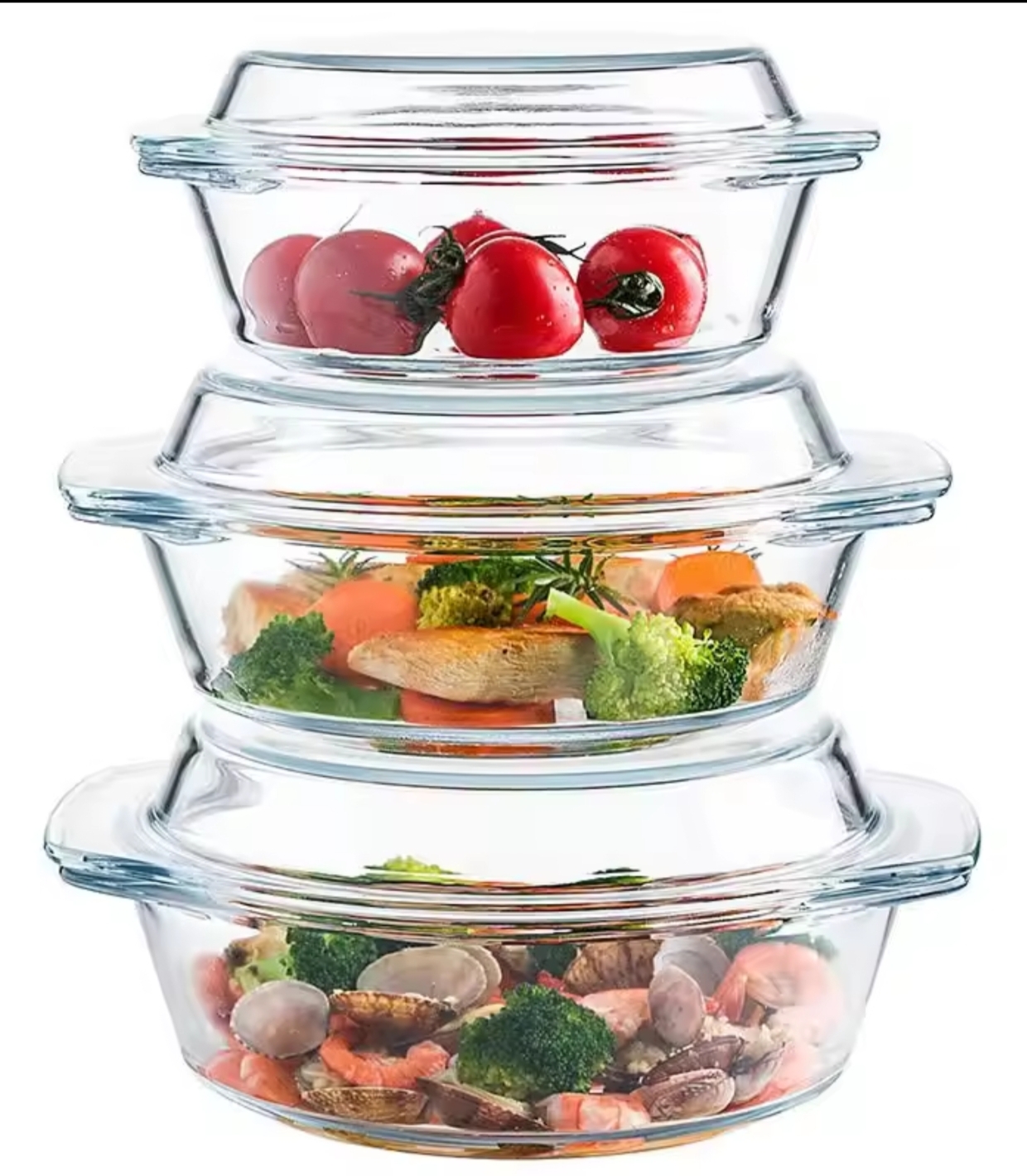 গ্লাস বোল ৩ পিস