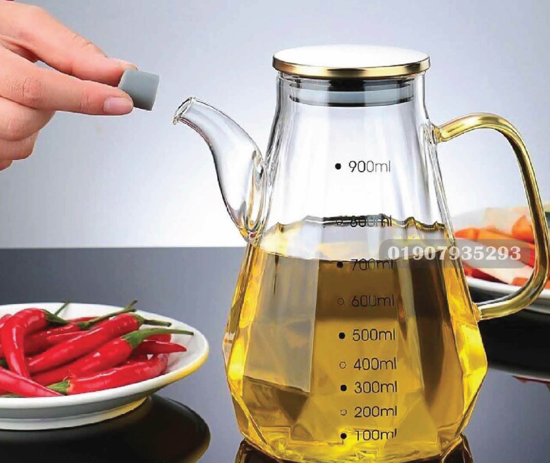 গ্লাস অয়েল পট - Image 2